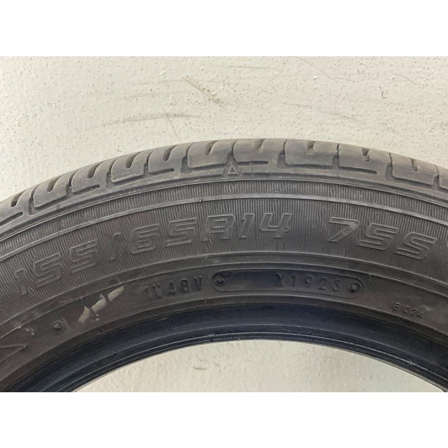 DUNLOP（ダンロップ） 中古タイヤ 4本セット 155/65R14 75S EC202 夏