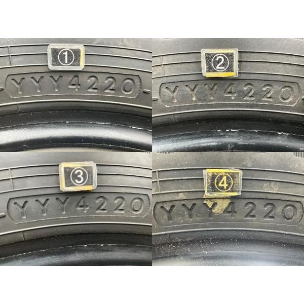 中古タイヤ 4本セット 165/70R14 81Q ヨコハマ ICE GUARD IG50 PLUS 冬 スタッドレス 165/70/14 ヴィッツ/スペイド   b14917の画像