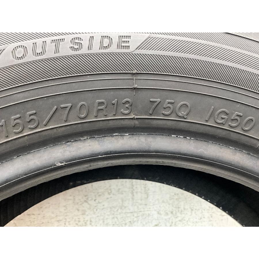 iceGUARD 中古タイヤ 4本セット 155/70R13 75Q ヨコハマ ICEGUARD IG50