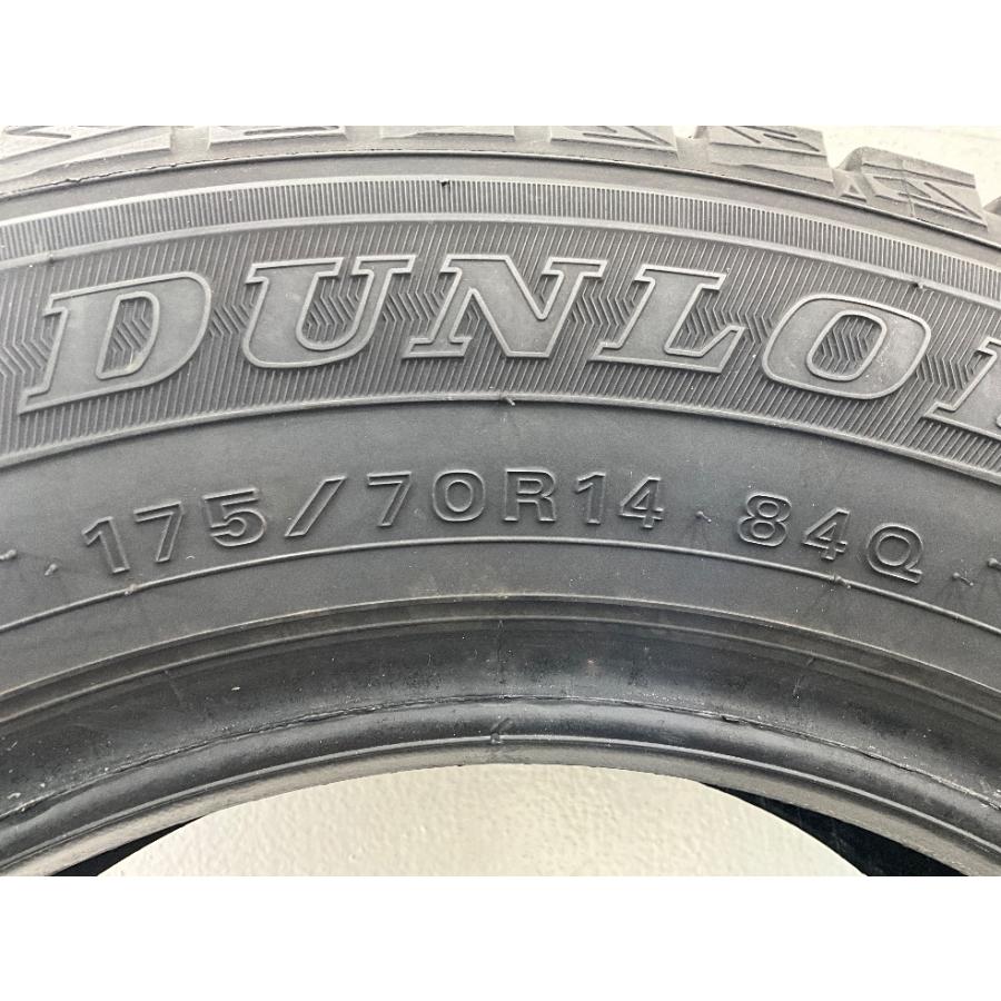 中古タイヤ 4本セット 175/70R14 84Q ダンロップ WINTERMAXX  WM01 冬 スタッドレス 175/70/14 アレックス/フィット    b10326の画像