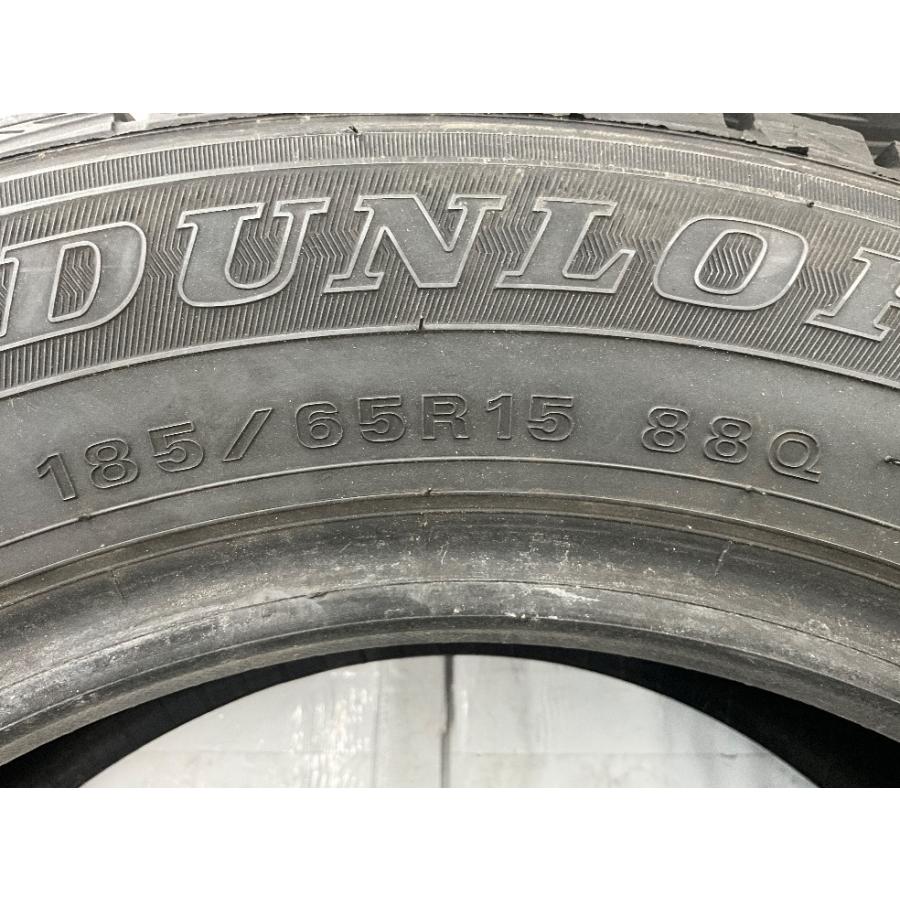 中古タイヤ 2本セット 185/65R15 88Q ダンロップ WINTERMAXX WM01 冬 スタッドレス 185/65/15 ティーダ/デミオ   b5233｜onepiecetire｜07