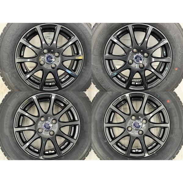 185/70 R14 88Qアルミ付きスタッドレスタイヤ4本　アルミホイール(タイヤ付き)買取 185/70 R14 88Qアルミ付きスタッドレスタイヤ4本 アルミホイール