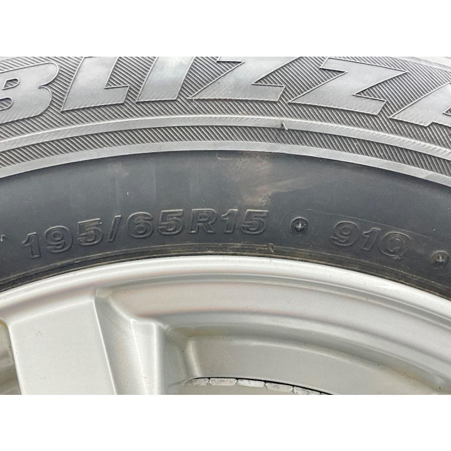 BRIDGESTONE 中古タイヤホイールセット 195/65R15 91Q 15インチ 15×6J 