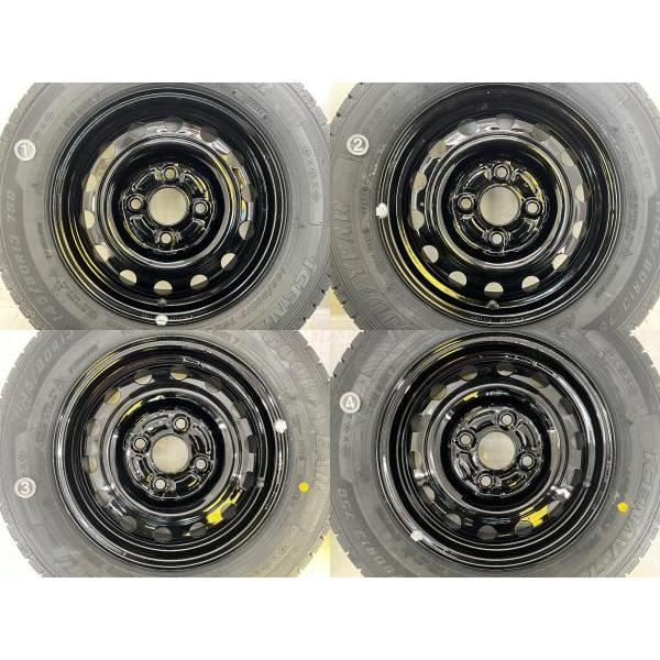 13インチスチールホイール(鉄チン)&中古冬タイヤ 145/80R13