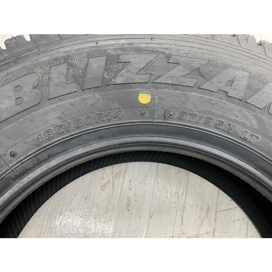 新品タイヤ 処分特価 4本セット 185/80R14 97/95N LT  ブリヂストン BLIZZAK VL1 冬 スタッドレス 185/80/14 商用車/バン  b14845の画像