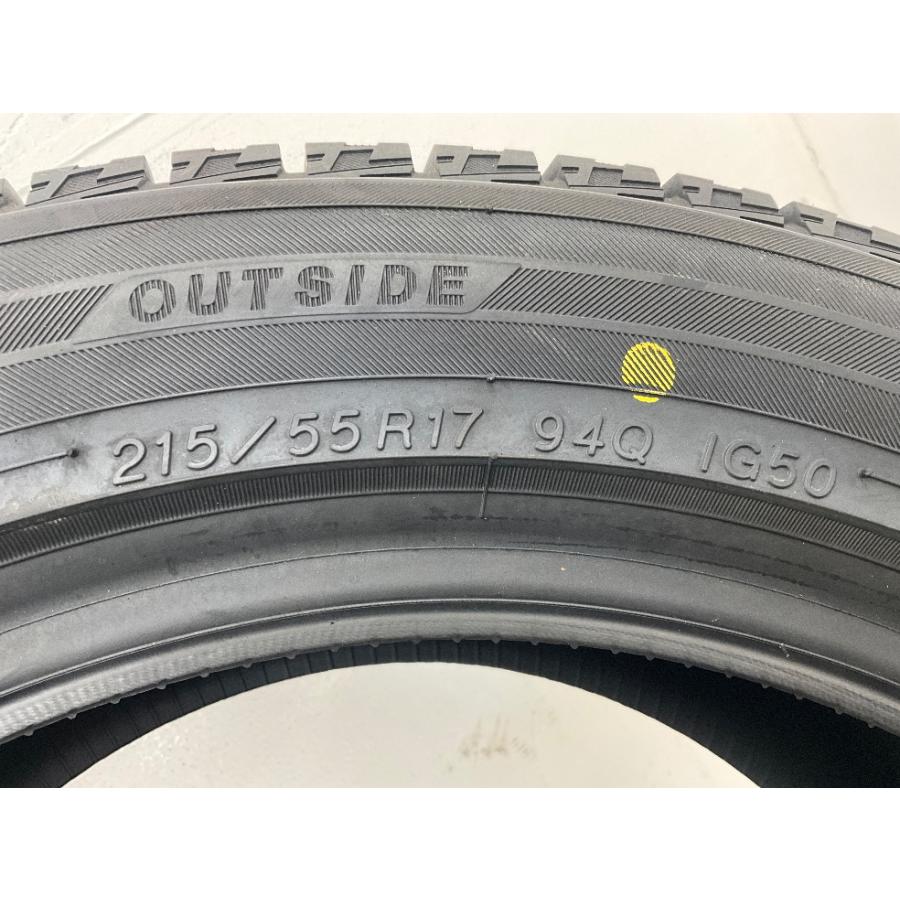 タイヤ 処分特価 2本セット 215/55R17 94Q ヨコハマ ICE GUARD IG50 PLUS 冬 スタッドレス 215/55/17 カムリ/クラウン  b5518｜onepiecetire｜06