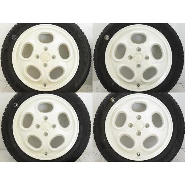 ブリザック VRX3 中古タイヤ ホイールセット 165/60R15 77Q 15x4.5J + 