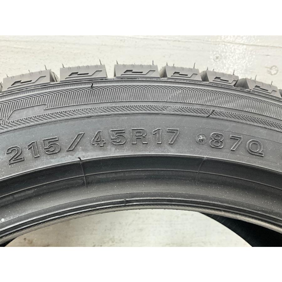 未使用 4本セット 215/45R17 87Q ダンロップ WINTERMAXX  WM03 冬 スタッドレス 215/45/17 ウィッシュ/ヴォクシー   b14940の画像