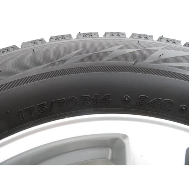 中古タイヤ ホイールセット 175/70R14 84Q 14インチ 14x5.5J +38 4穴 PCD100 ブリヂストン 冬 送料無料（沖縄、離島除く）a16059｜onepiecetire｜08