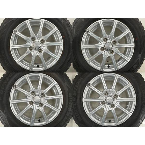 中古タイヤホイールセット 185/70R14 88Q 14インチ 14×5.5J +50 4穴 