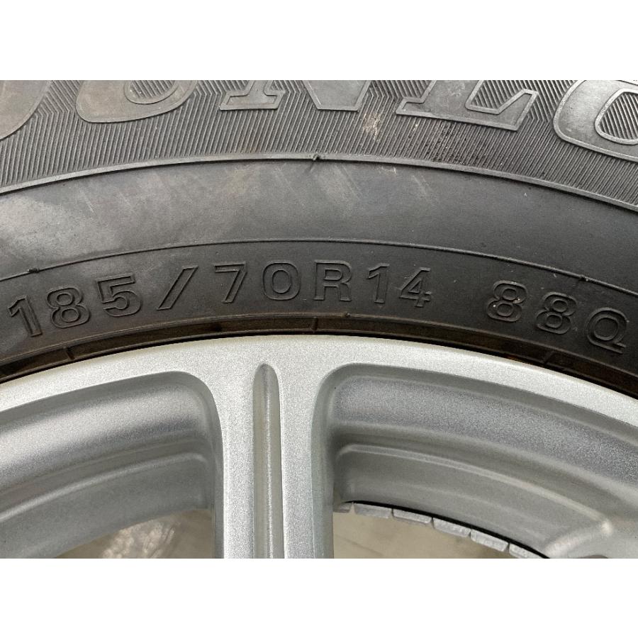 中古タイヤホイールセット 185/70R14 88Q 14インチ 14×5.5J +50 4穴 