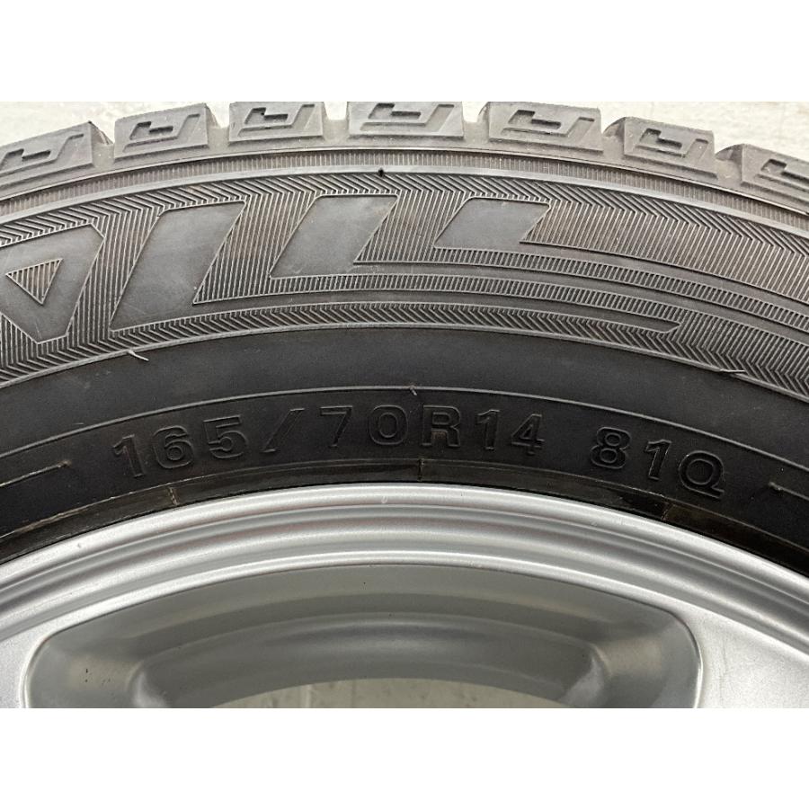 DUNLOP（ダンロップ） 中古タイヤホイールセット 165/70R14 81Q 14
