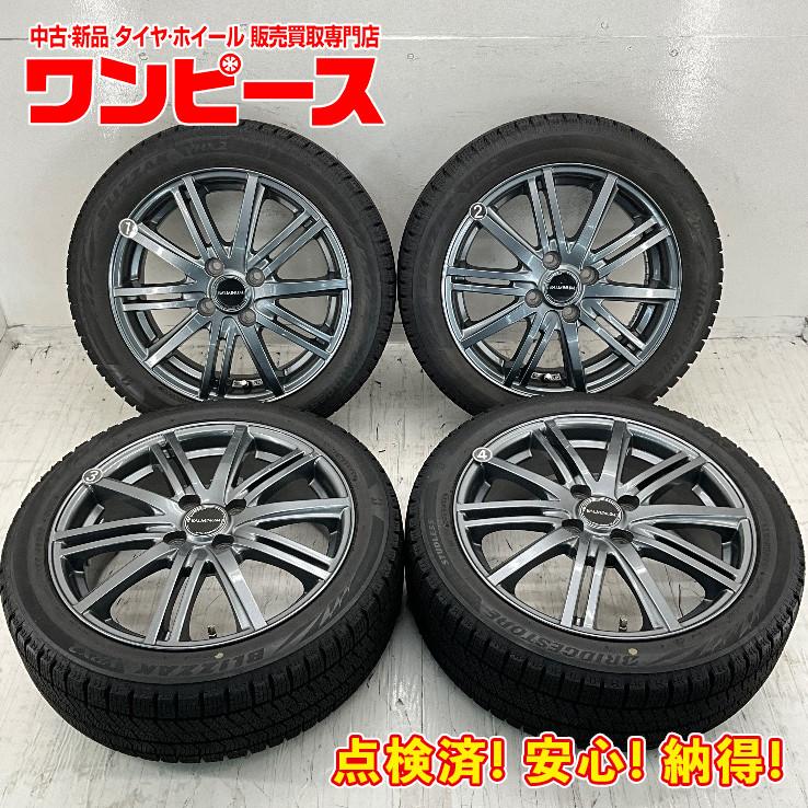 BRIDGESTONE 中古タイヤホイールセット 165/55R15 75Q 15×4.5J +