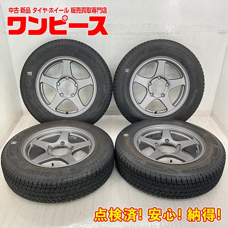 送料無料】ジムニー純正ホイル ブリヂストン 中古スタッドレスセット