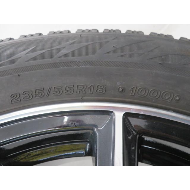 中古タイヤ ホイールセット 235/55R18 100Q 18インチ 18x7.5J +42 5穴 PCD114.3 ブリヂストン 冬 送料無料（沖縄、離島除く）a15561｜onepiecetire｜08