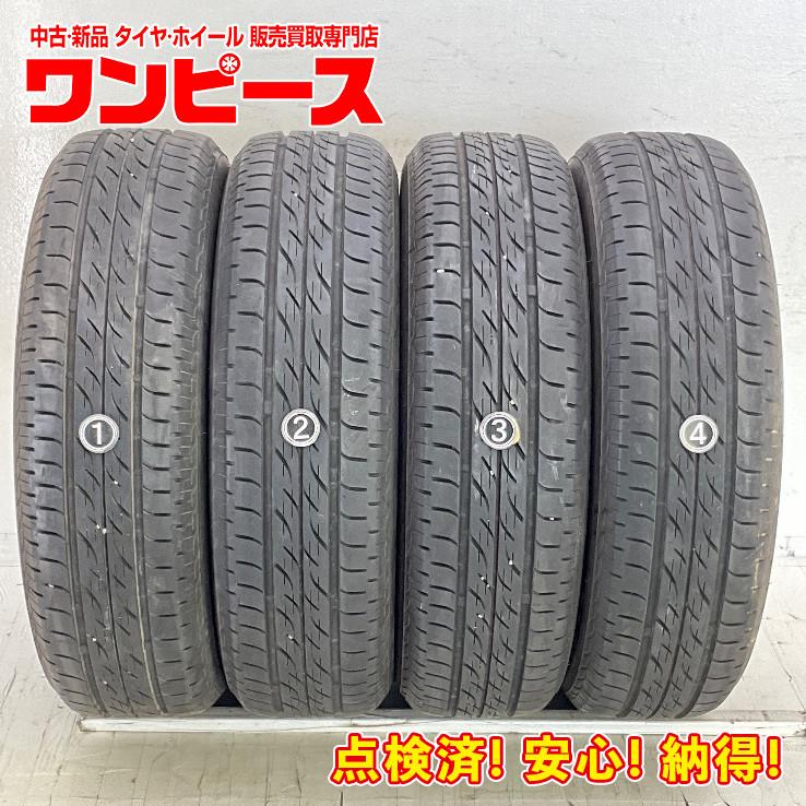 中古タイヤ 4本セット 155/65R14 75S ブリヂストン ECOPIA 