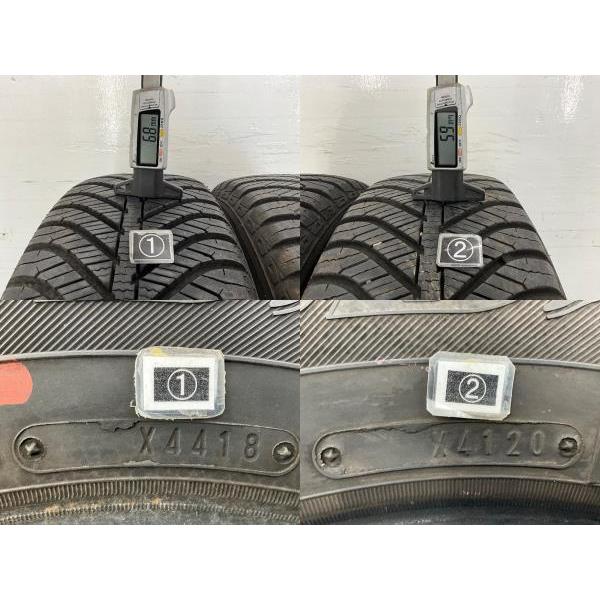 中古タイヤ 2本セット 185/70R14 88H グッドイヤー VECTOR 4SEASONS  オールシーズン 185/70/14 ストリーム/ビスタ   b6445｜onepiecetire｜06