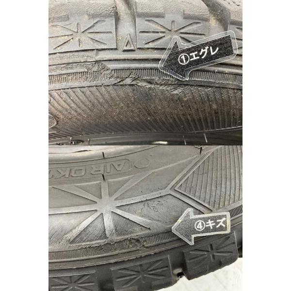 中古タイヤ 4本セット 185/60R15 84Q グッドイヤー ICE NAVI6 冬 スタッドレス 185/60/15 フィット/アクア   b5113｜onepiecetire｜10