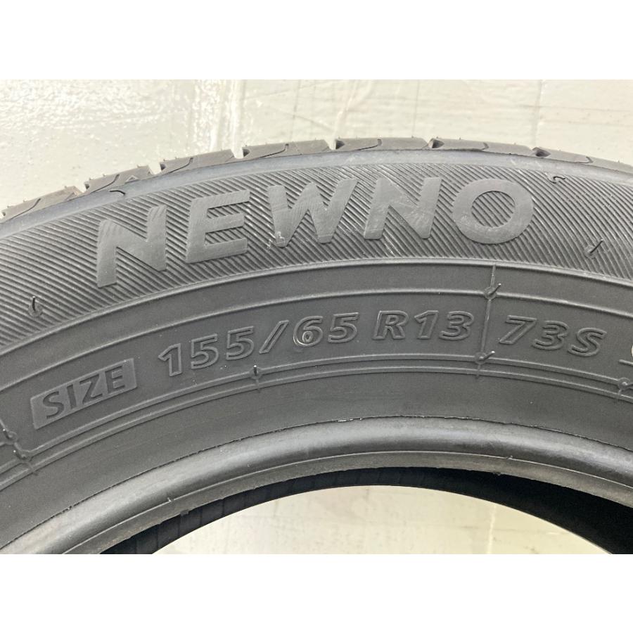 新品タイヤ 処分特価 4本セット 155/65R13 73S ブリヂストン NEWNO  夏 サマー  ゼスト/ek スポーツ   b6336｜onepiecetire｜07