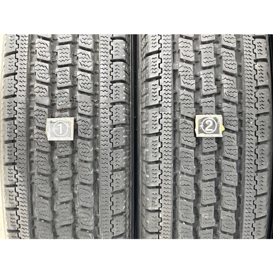 中古タイヤ 4本セット 165/80R14 91/90N LT  トーヨー DELVEX 934 冬 スタッドレス 165/80/14  商用車/バン   b15717の画像