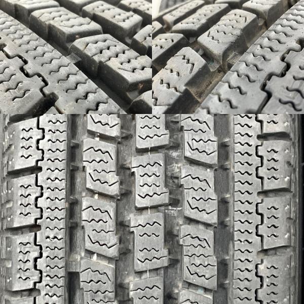 中古タイヤ 4本セット 165/80R14 91/90N LT  トーヨー DELVEX 934 冬 スタッドレス 165/80/14  商用車/バン   b15717の画像