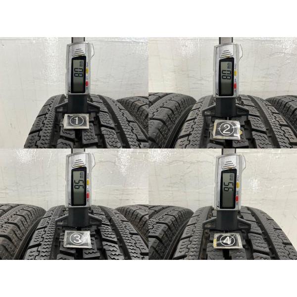 中古タイヤ 4本セット 165/80R14 91/90N LT  トーヨー DELVEX 934 冬 スタッドレス 165/80/14  商用車/バン   b15717の画像