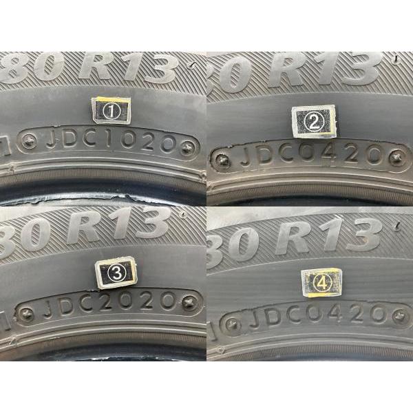NEXTRY 中古タイヤ 4本セット 145/80R13 75S ブリヂストン 夏 サマー