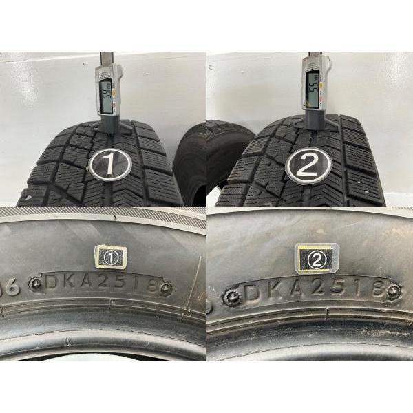 中古タイヤ 2本セット 185/70R14 88Q ブリヂストン BLIZZAK  VRX 冬 スタッドレス 185/70/14 フリード   b4996｜onepiecetire｜06