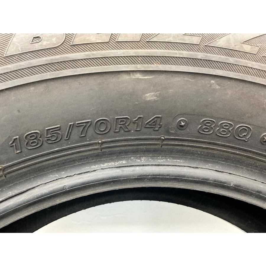 中古タイヤ 2本セット 185/70R14 88Q ブリヂストン BLIZZAK  VRX 冬 スタッドレス 185/70/14 フリード   b4996｜onepiecetire｜07