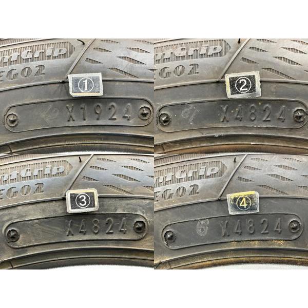 中古タイヤホイールセット 155/65R13 73S 13インチ 13×4B +42 4穴 PCD100 グッドイヤー MANARAY SPORT 夏 ミラ  d3415_6