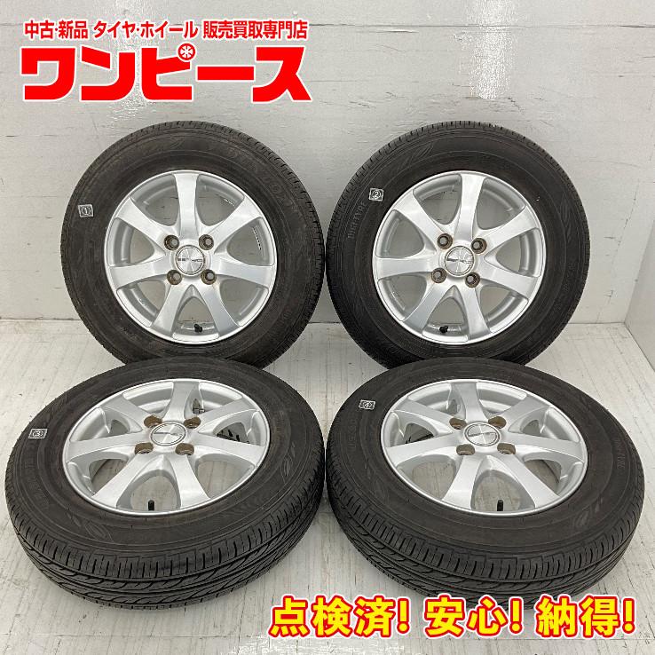 中古タイヤホイールセット 145/80R13 75S 13インチ 13×4B +42 4穴 