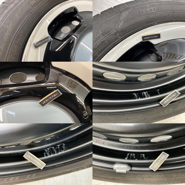 取付けOK】155/65R14 新品タイヤ&中古アルミセット グッドイヤー 軽自動車