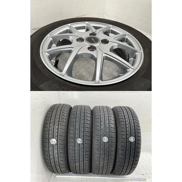 未使用新品タイヤ155/65R14と中古品ホイール付　4本セット　ヨコハマタイヤ ヨコハマタイヤ（YOKOHAMA TIRE） 中古タイヤホイールセット 155/65R14