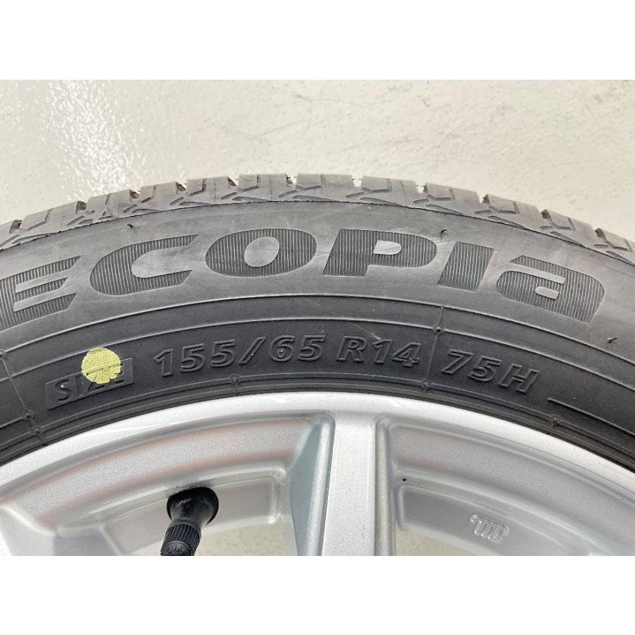 BRIDGESTONE（ブリヂストン） 中古タイヤホイールセット 155/65R14 75H