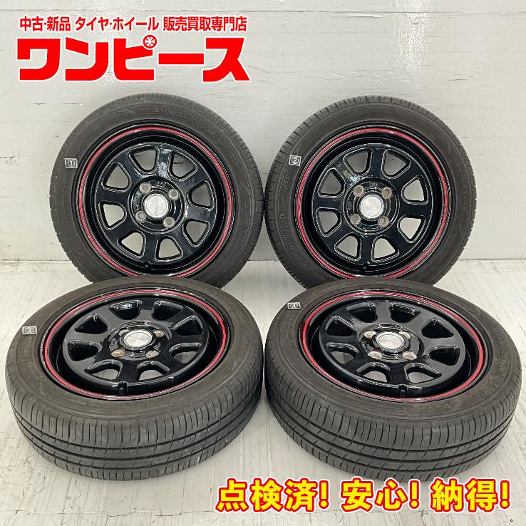 中古タイヤホイールセット 165/55R14 72V 14インチ 14×5J +40 4穴 