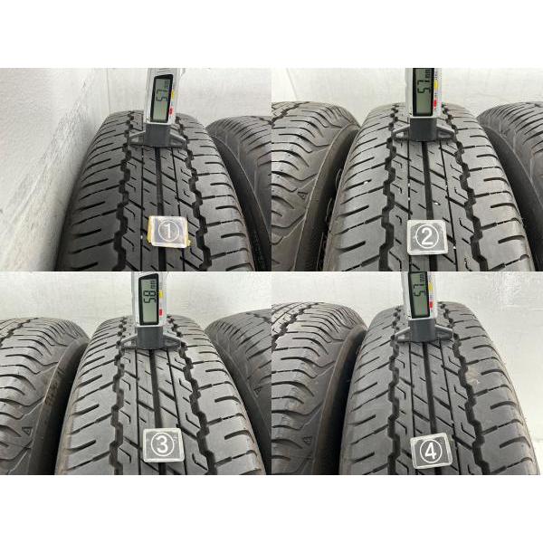 GW2024年製 ダンロップ 中古夏タイヤ 195/80R15 LT 2本セット DUNLOP（ダンロップ） 中古タイヤホイールセット 195/80R15 96S 15
