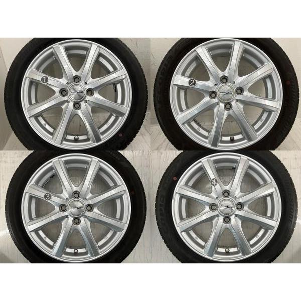 中古タイヤホイール　15インチ GRASS ZX 中古ホイール 4本 6.5J 16インチ PCD114.3 5穴 +38 ハブ73