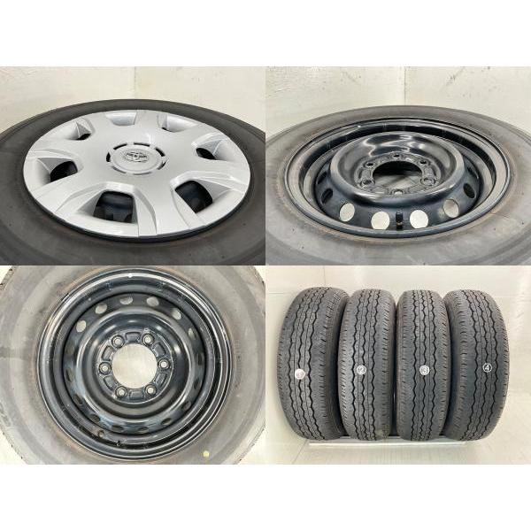 BRIDGESTONE（ブリヂストン） 中古タイヤ 鉄ホイールセット 195/80R15