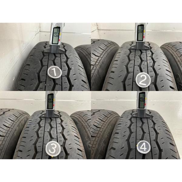 BRIDGESTONE 195/80R15 タイヤ・ホイールセット BRIDGESTONE（ブリヂストン） 中古タイヤ 鉄ホイールセット 195/80R15