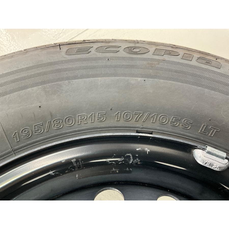 BRIDGESTONE（ブリヂストン） 中古タイヤ 鉄ホイールセット 195/80R15