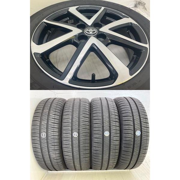 中古タイヤホイールセット 185/55R16 87V16×5.5J +45 4穴 PCD100 トヨタ純正 カローラ フィールダー 夏 サマー d3358_3