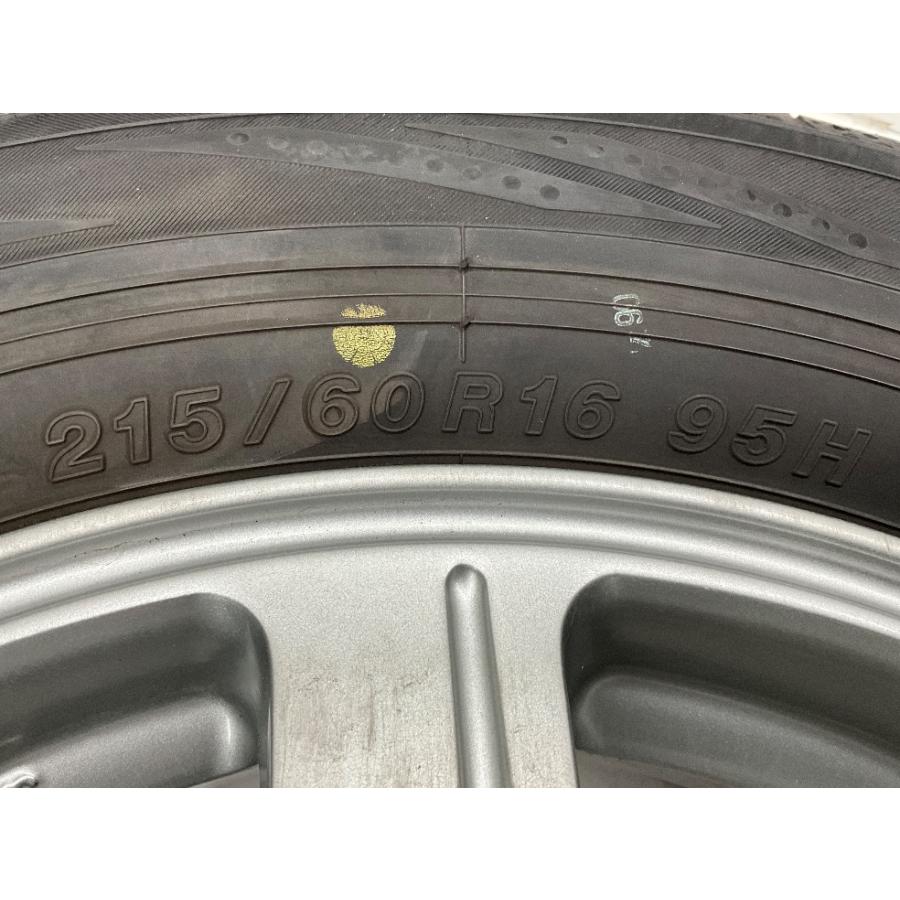 中古タイヤホイールセット 215/60R16 95H  16インチ 16×6.5J +38 5穴 PCD114.3 ヨコハマ BALMINUM 夏 サマー ティアナ  d615｜onepiecetire｜08