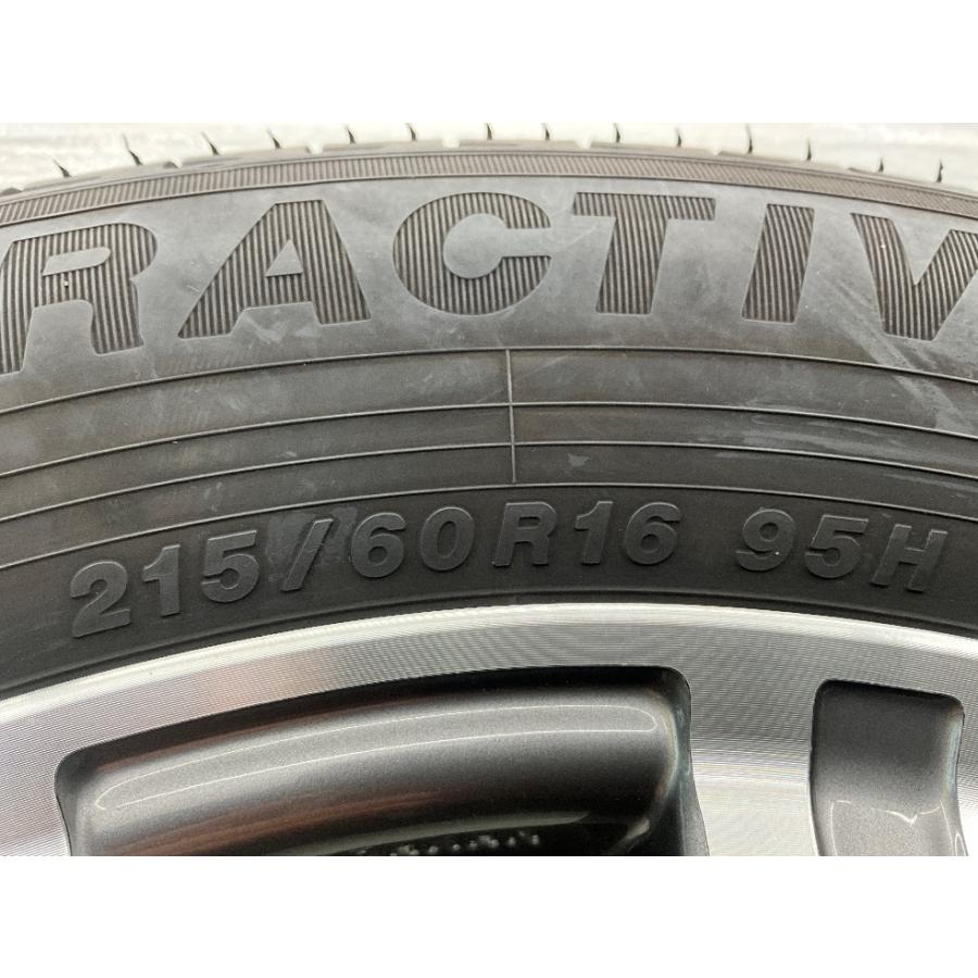 中古タイヤホイールセット 215/60R16 95H  16インチ 16×6.5J +38 5穴 PCD114.3 イエローハット SMACK 夏 ティアナ  d762｜onepiecetire｜08