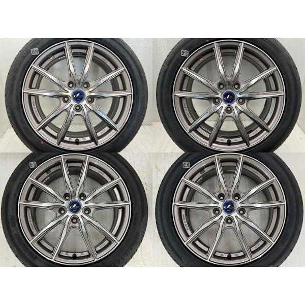 新品タイヤ 中古ホイールセット 215/50R17 95W 17インチ 17×7J +55 5穴 