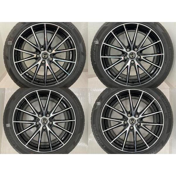 ※在庫全処分セール※【TH-045】ホイール+ブリヂストンタイヤセット☆255/55R18☆18x8J 5穴/PCD130 ハンコック（HANKOOK） 中古タイヤホイールセット 225/50R18 95W 18