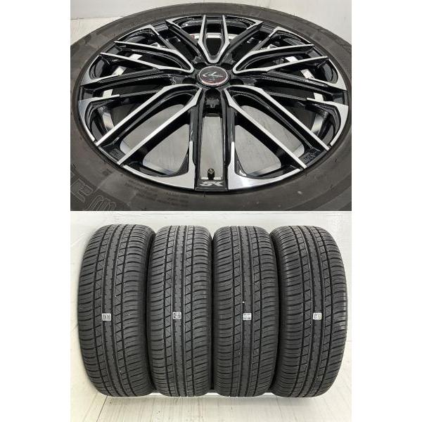 中古タイヤホイールセット 225/55R18 98V  18インチ 18×7J +47 5穴 PCD100 ウォーリア LEONIS 夏 フォレスター  d585｜onepiecetire｜04