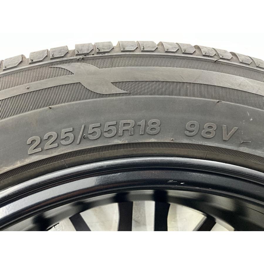 中古タイヤホイールセット 225/55R18 98V  18インチ 18×7J +47 5穴 PCD100 ウォーリア LEONIS 夏 フォレスター  d585｜onepiecetire｜08