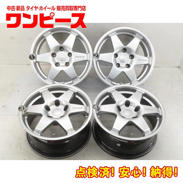 中古アルミホイール 4本セット 16インチ 7.5J +35 5穴 PCD120 TECMAG 