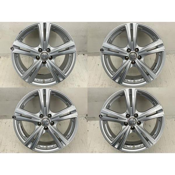 中古アルミホイール 4本セット 17×7J +50 5穴 PCD100 17インチ MANARAY 