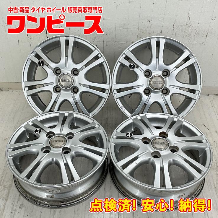 中古アルミホイール 4本セット 13×4B +42 4穴 PCD100 13インチ 